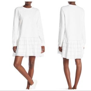 Opening Ceremony Embroidered Ruffle Hem Dress